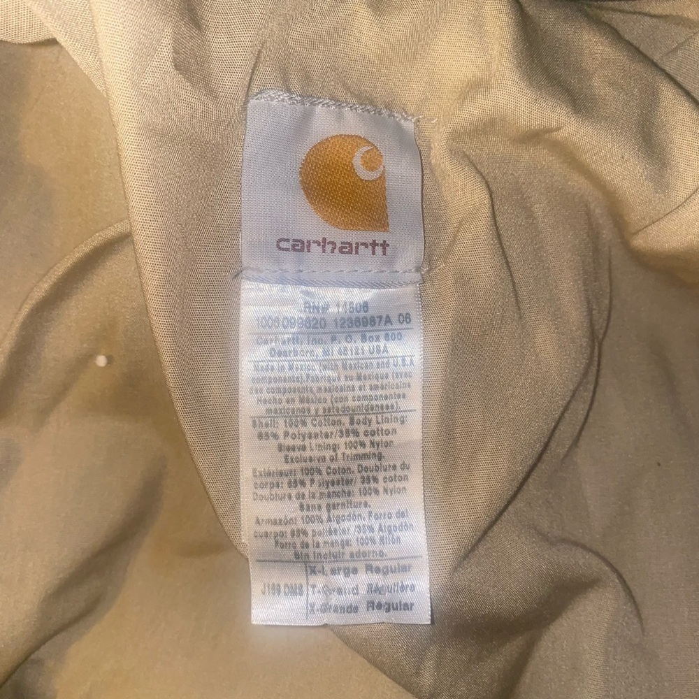 CARHARTT RELAXED FIT DUCK BLANKET-LINED DETROIT JACKET green XL - Picture 5 of 5